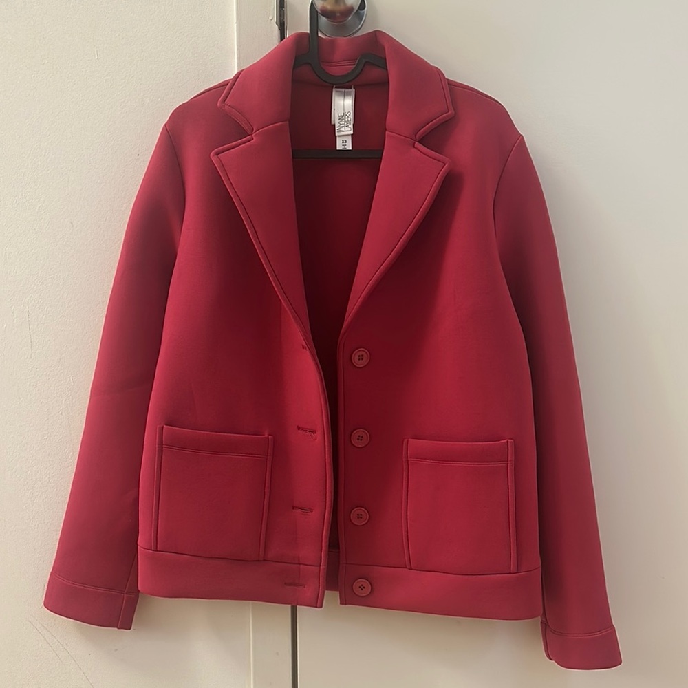 Pink Button-Up Blazer Jacket